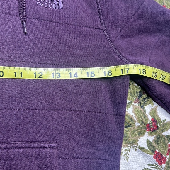 The North Face sherpa lined zip up hoodie Purple size small petite - Picture 10 of 13